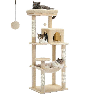 arbre a chat beige