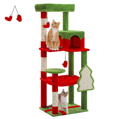 arbre chat rouge pour noel
