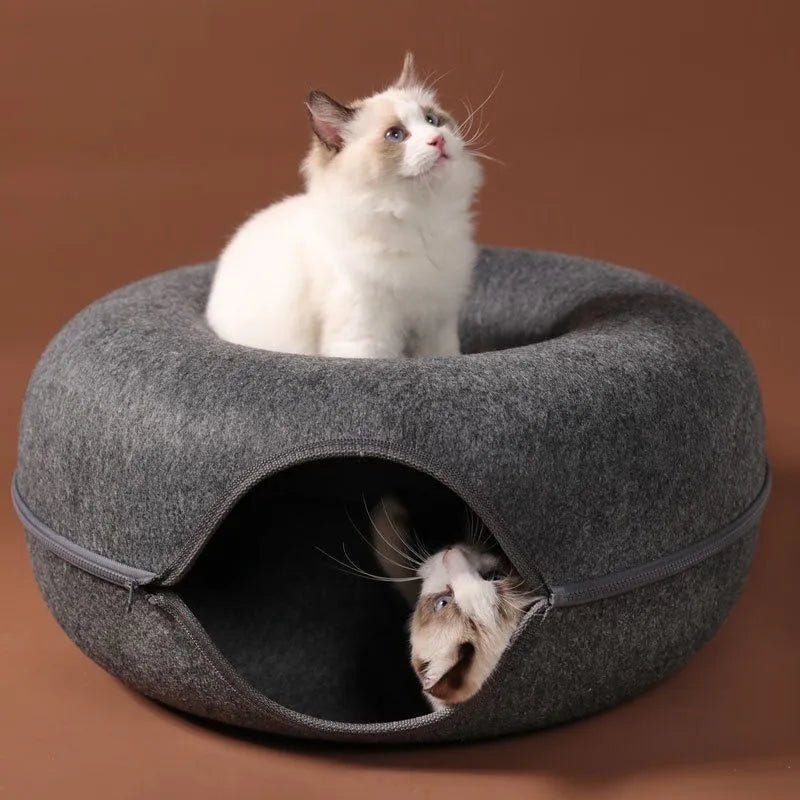 lit pour chat gris fonce amusant