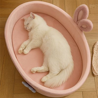 Panier chat rose chat dodo