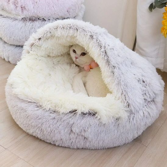 panier pour chat assis