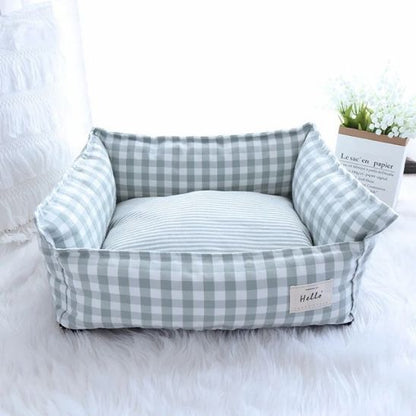 panier pour chat coussin gris
