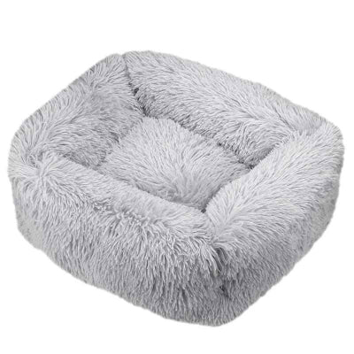 panier pour chat carre gris